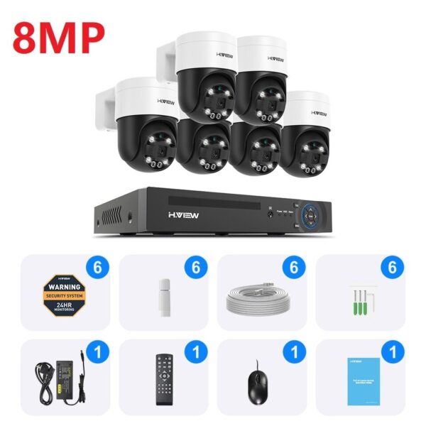 PTZ Cameras Home Video Surveillance Kit - Image 8
