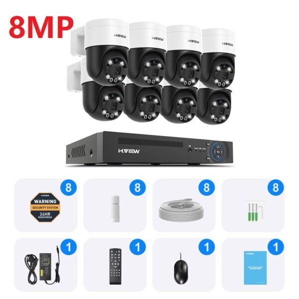 PTZ Cameras Home Video Surveillance Kit - Image 9